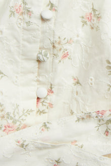 Women's white floral dress