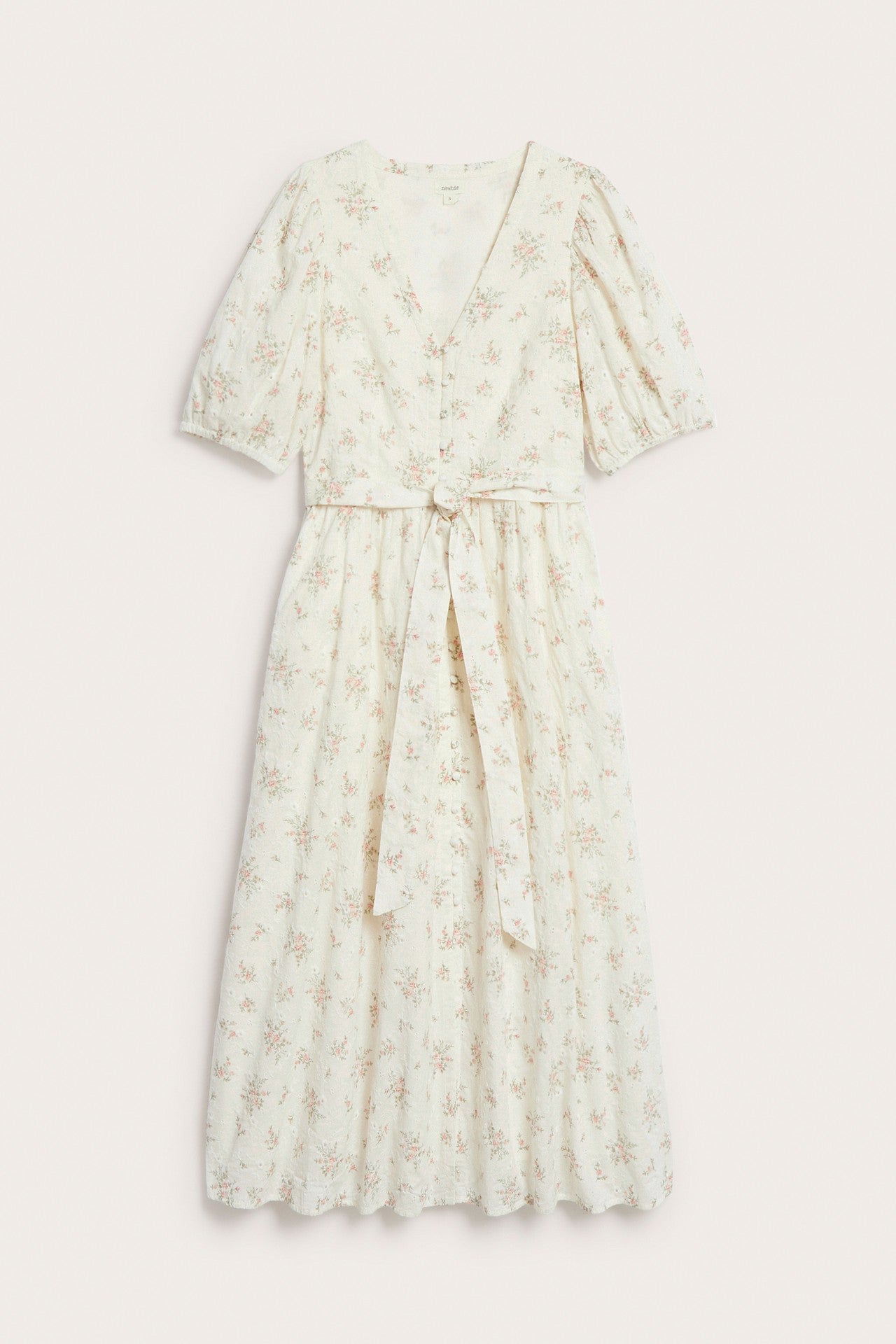 Women's white floral dress