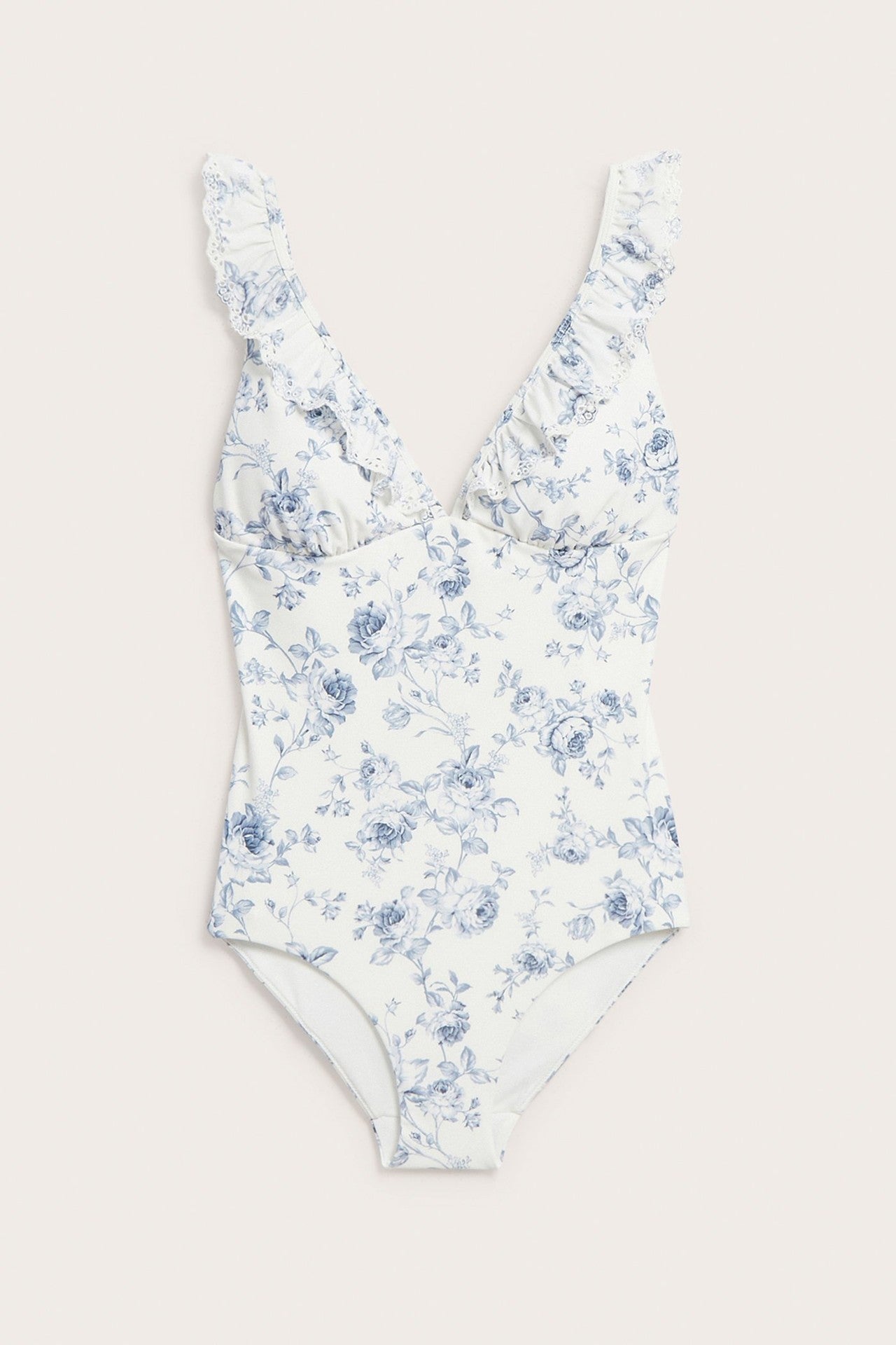 Women’s white floral swimsuit