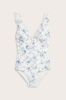 Women’s white floral swimsuit
