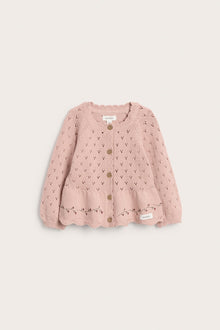 Baby knitted floral cardigan