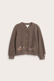 Baby brown knitted cardigan
