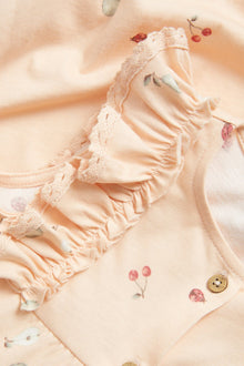 Baby patterned sleeveless romper