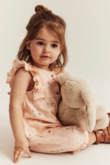 Baby patterned sleeveless romper