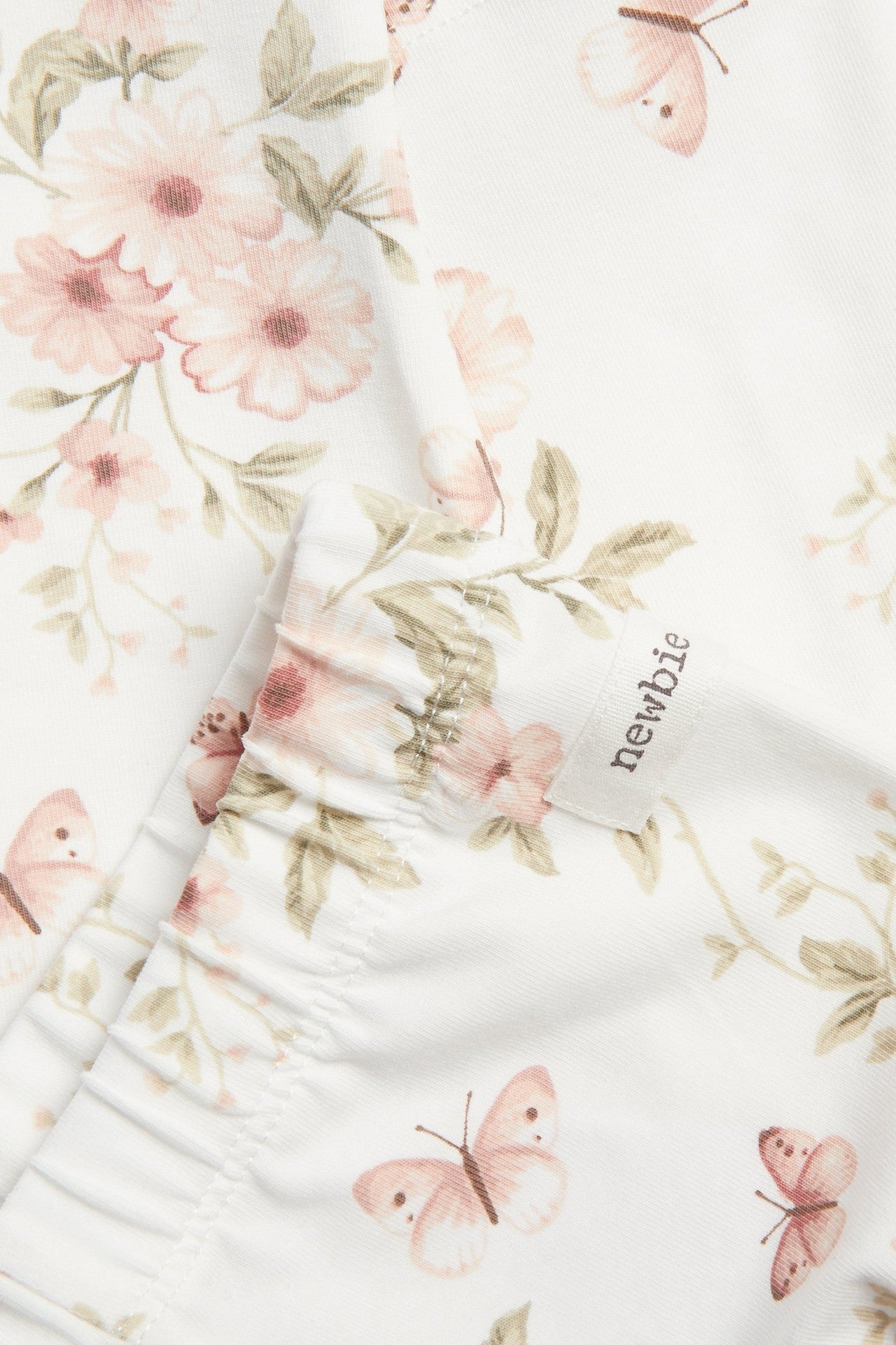 Baby floral leggings with butterflies