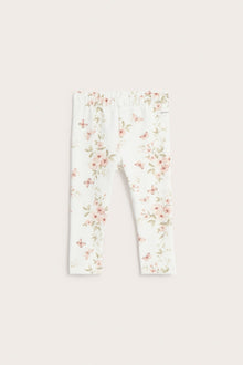 Baby floral leggings with butterflies