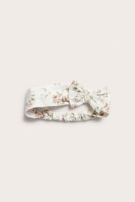 Baby & kids white floral bow headband