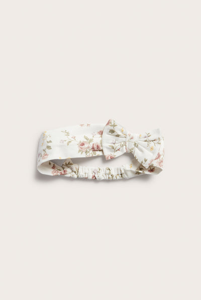 Baby & kids white floral bow headband