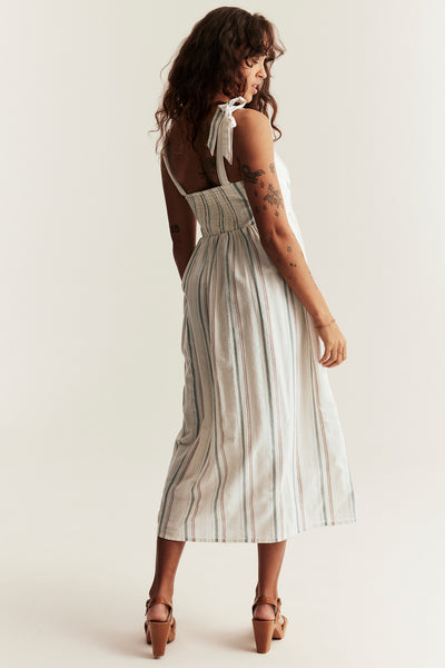 Women’s white striped dress