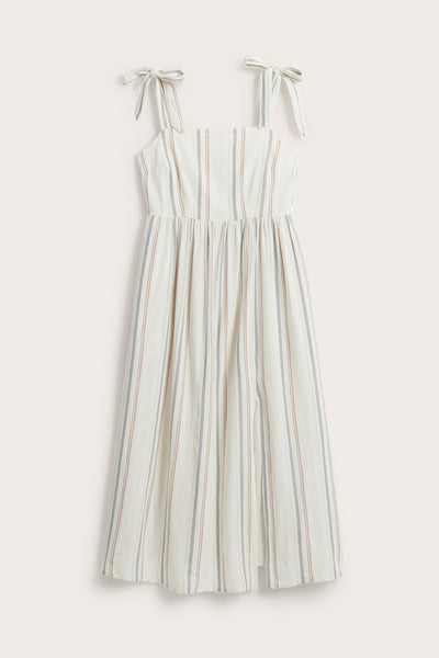 Women’s white striped dress