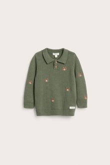 Baby knitted sweater with bears