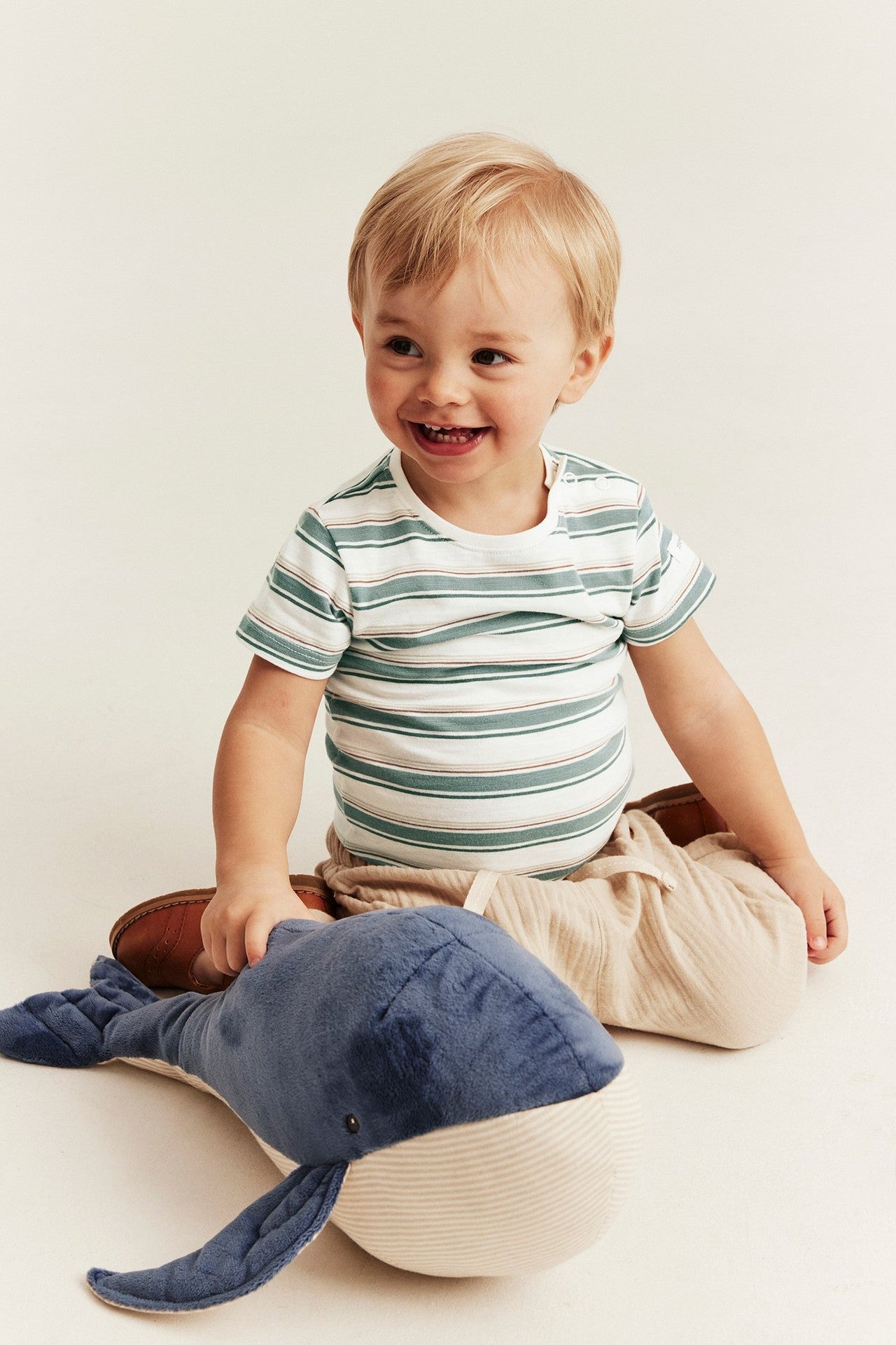 Baby striped slub tricot bodysuit