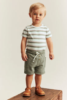 Baby striped slub tricot bodysuit