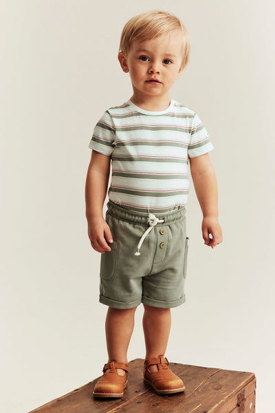 Baby striped slub tricot bodysuit
