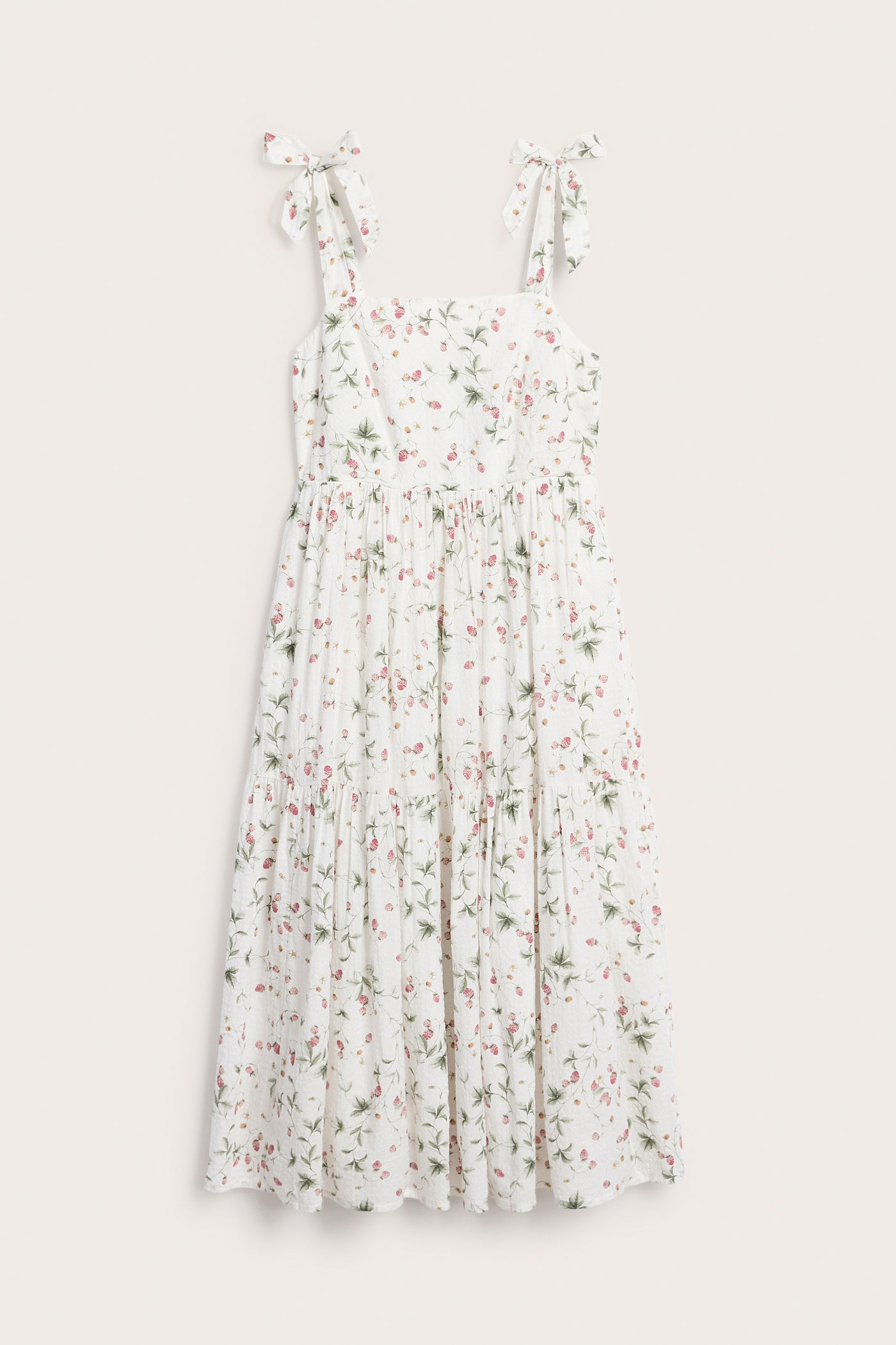 Women’s wild strawberry print dress