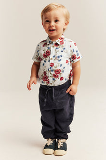 Baby floral short-sleeve bodysuit