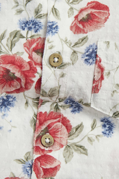 Baby floral short-sleeve bodysuit