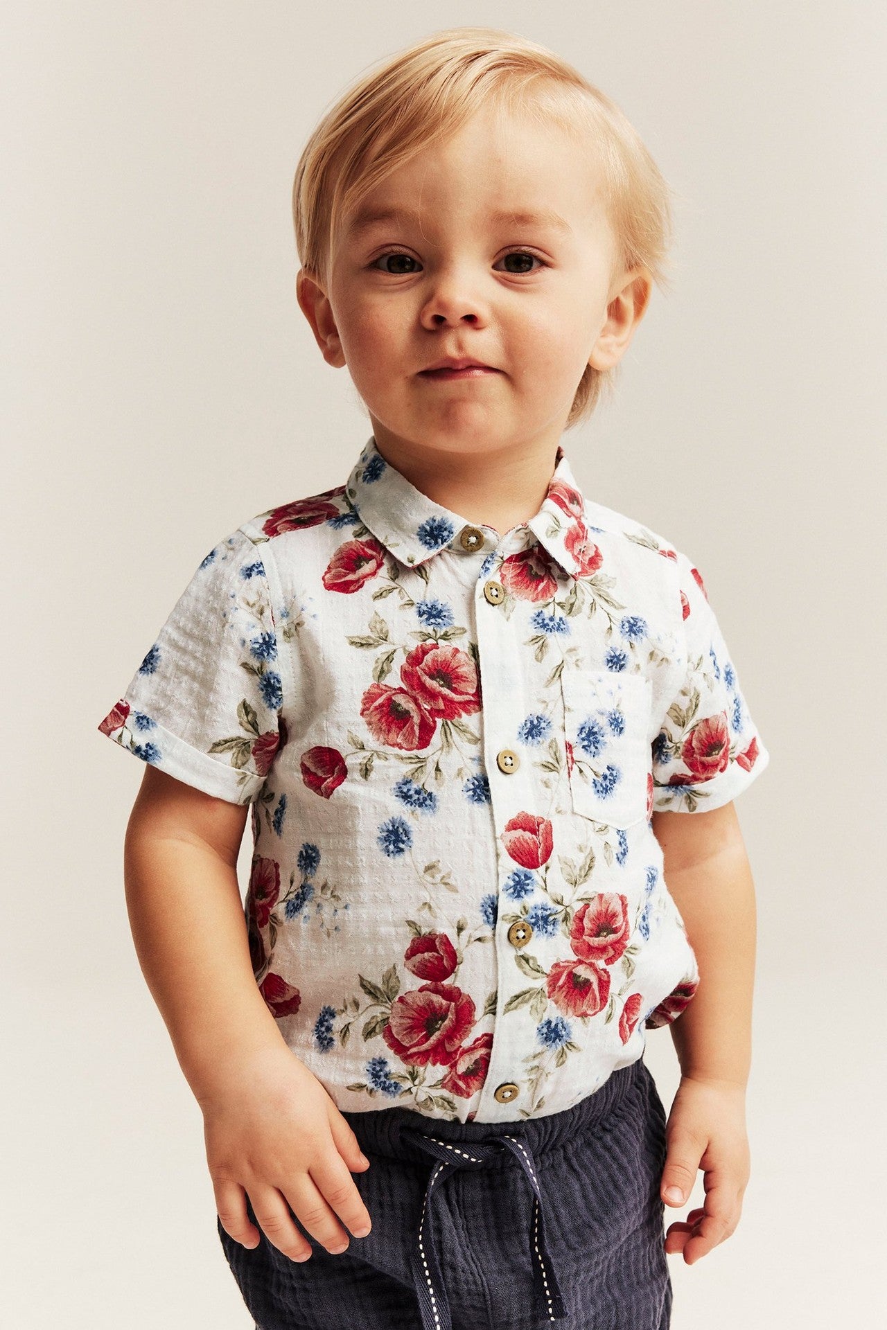 Baby floral short-sleeve bodysuit