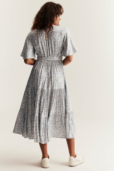 Women's white floral dress