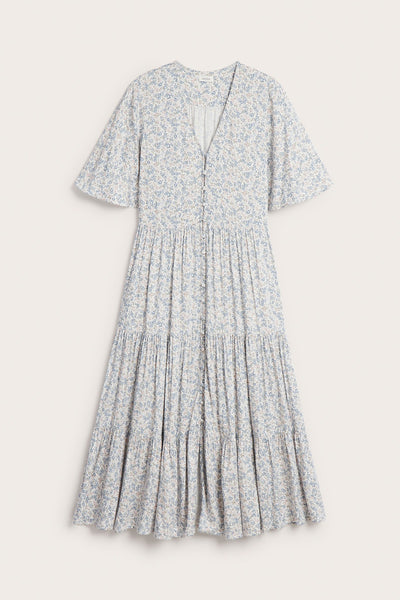 Women's white floral dress