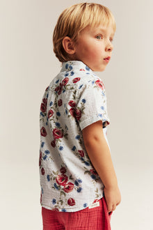 Kids short sleeve floral shirt