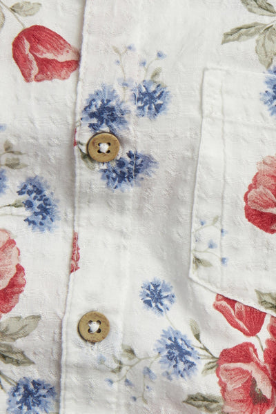 Kids short sleeve floral shirt