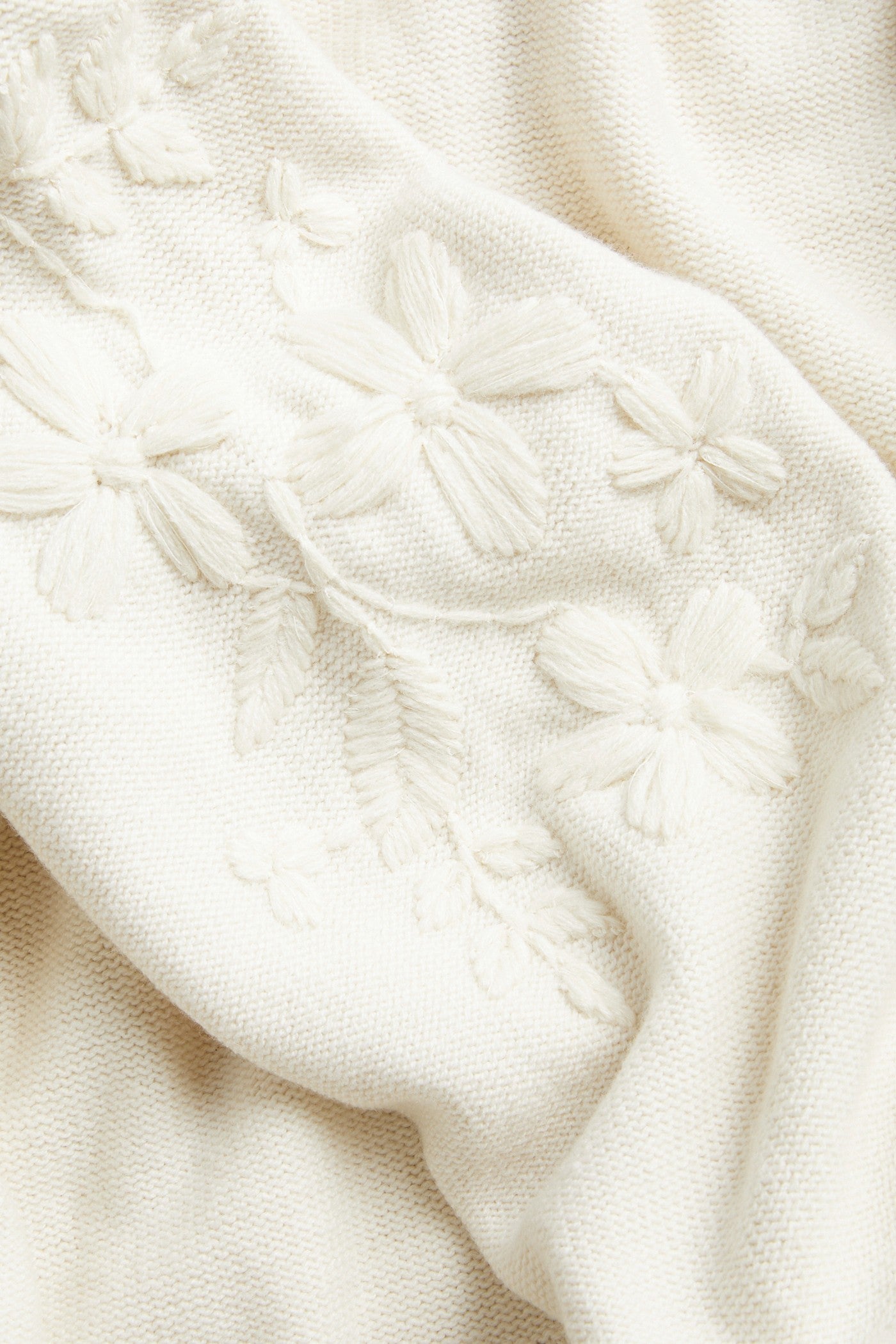 Womens light beige knitted sweater