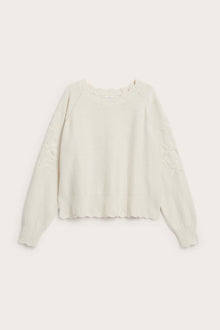 Womens light beige knitted sweater