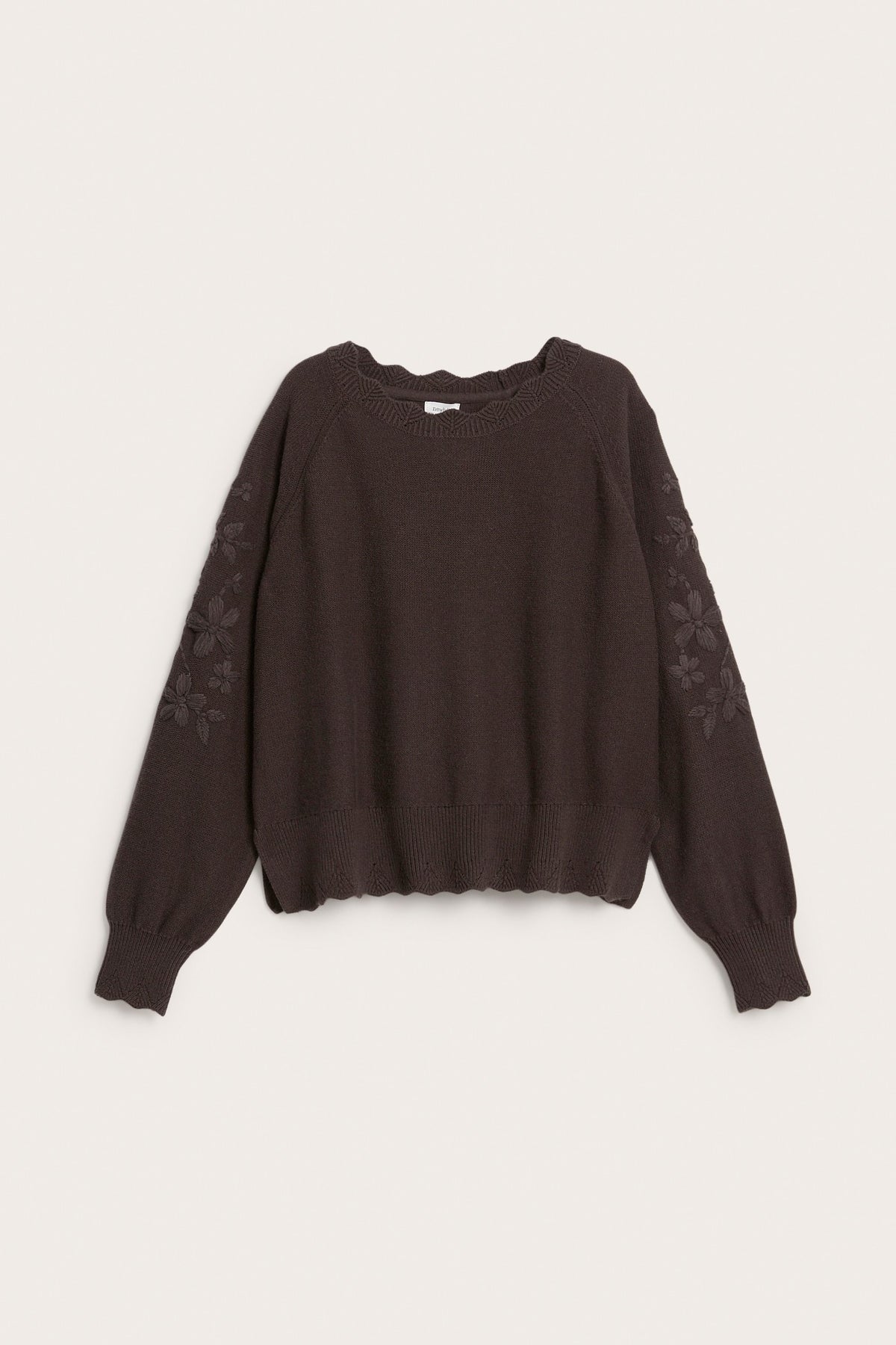 Womens brown knitted sweater