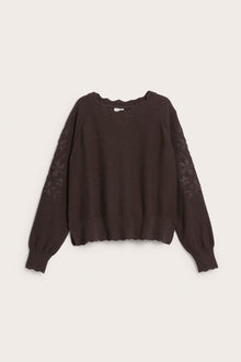 Womens brown knitted sweater