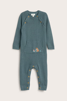 Baby knitted jumpsuit with embroidery