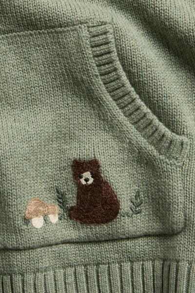 Baby & Kids green knitted jumper