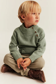 Baby & Kids green knitted jumper