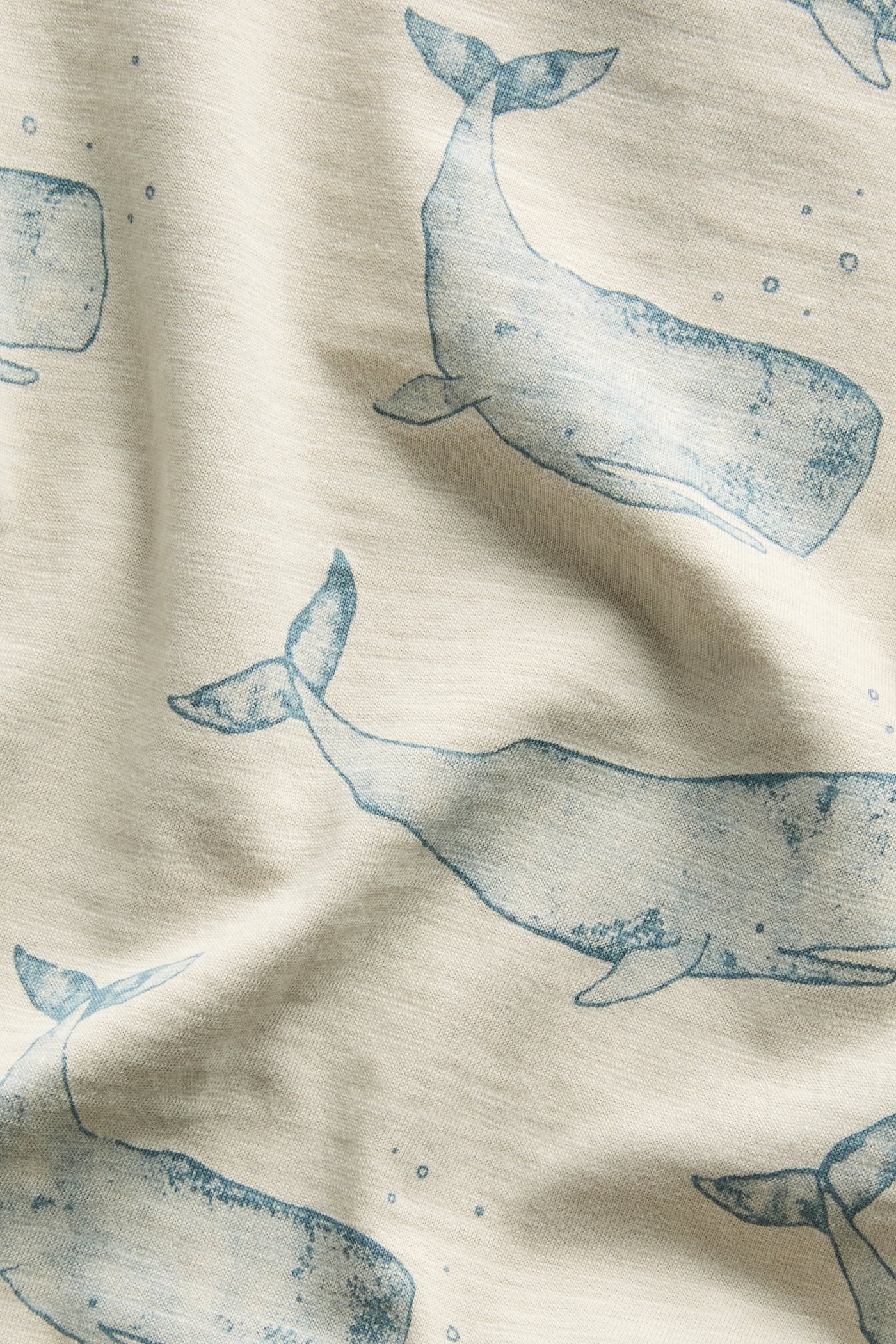 Baby bodysuit with whale print