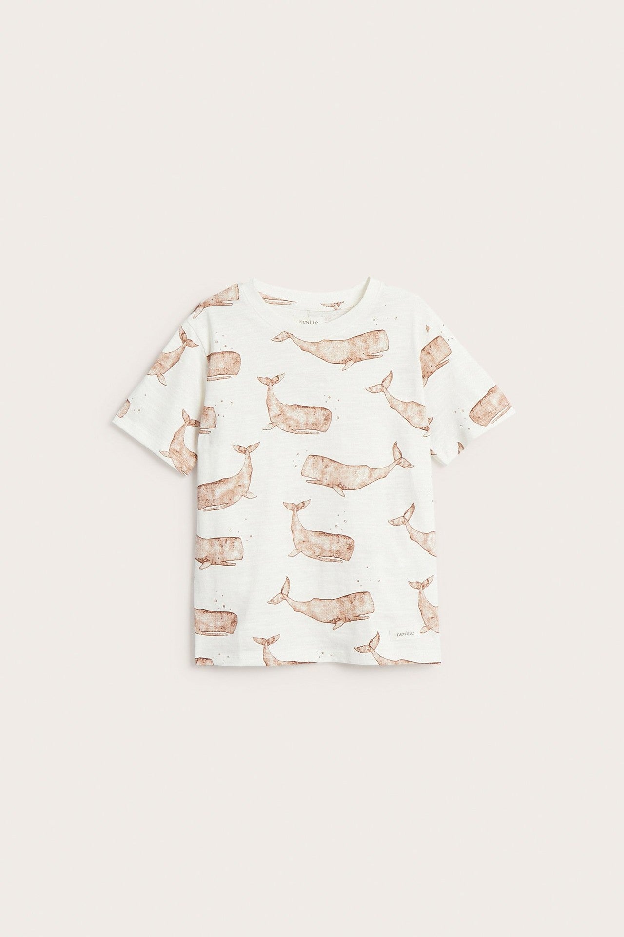 Baby & Kids white whale‑print t‑shirt