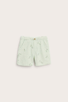 Kids patterned muslin shorts
