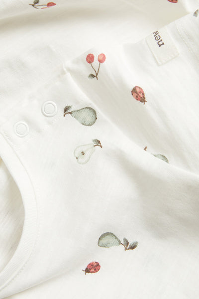 Baby short-sleeved knit bodysuit