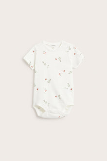 Baby short-sleeved knit bodysuit
