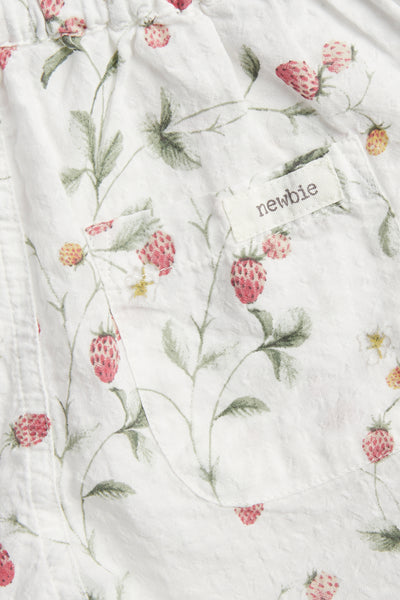 Kids wild strawberry woven shorts