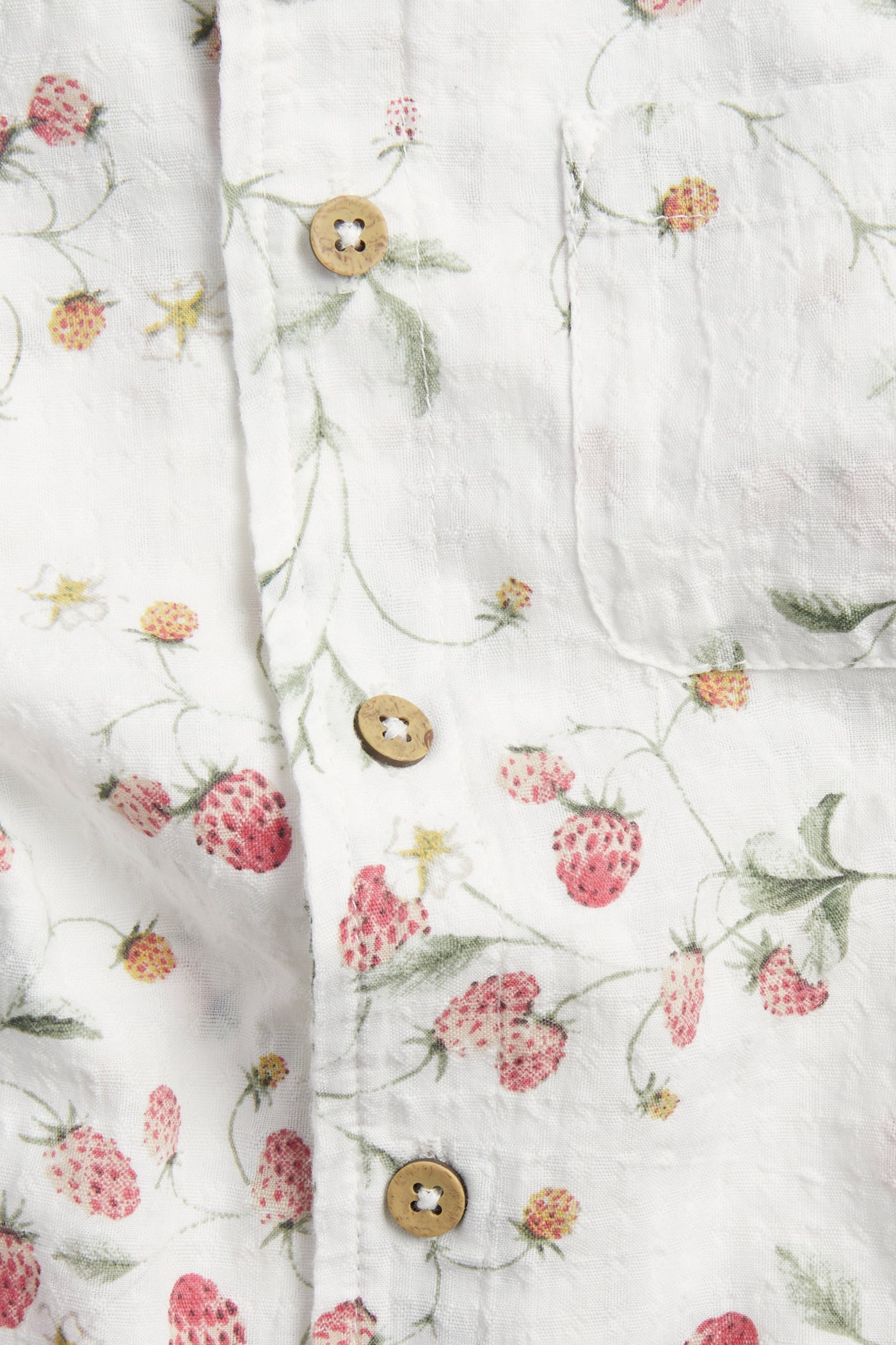 Kids wild strawberry print shirt