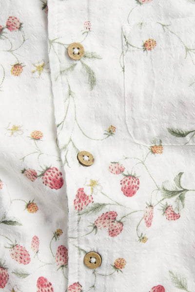 Kids wild strawberry print shirt