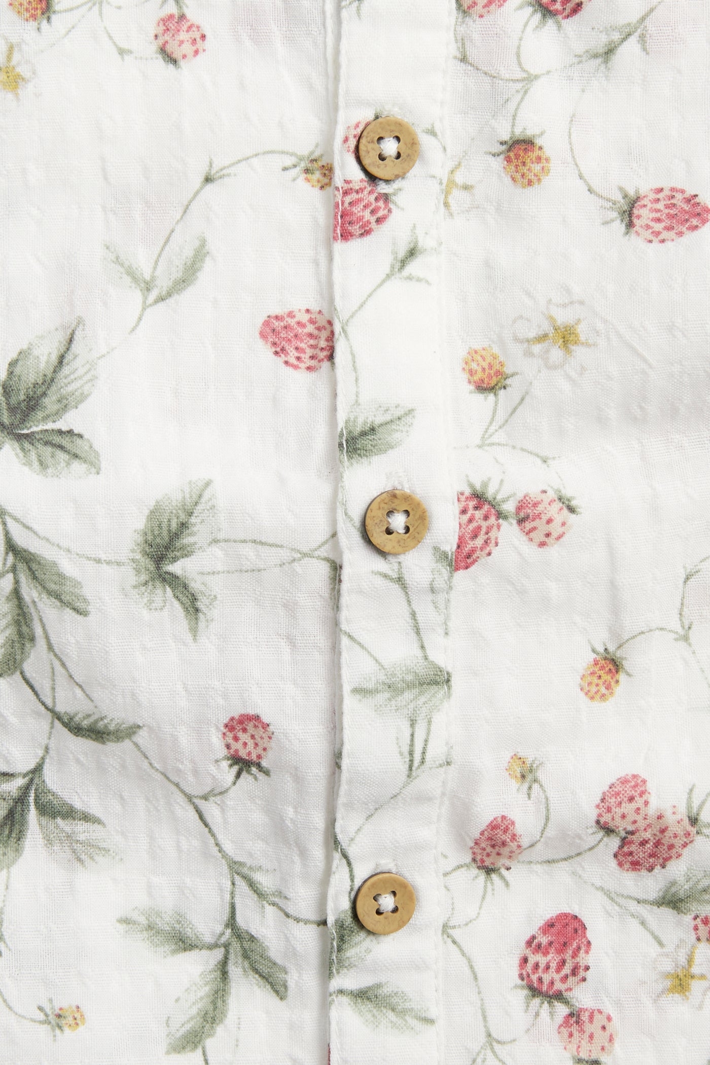 Baby wild strawberry print romper