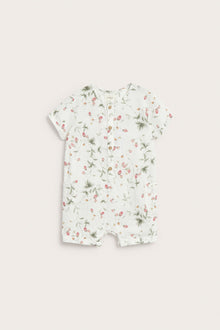 Baby wild strawberry print romper