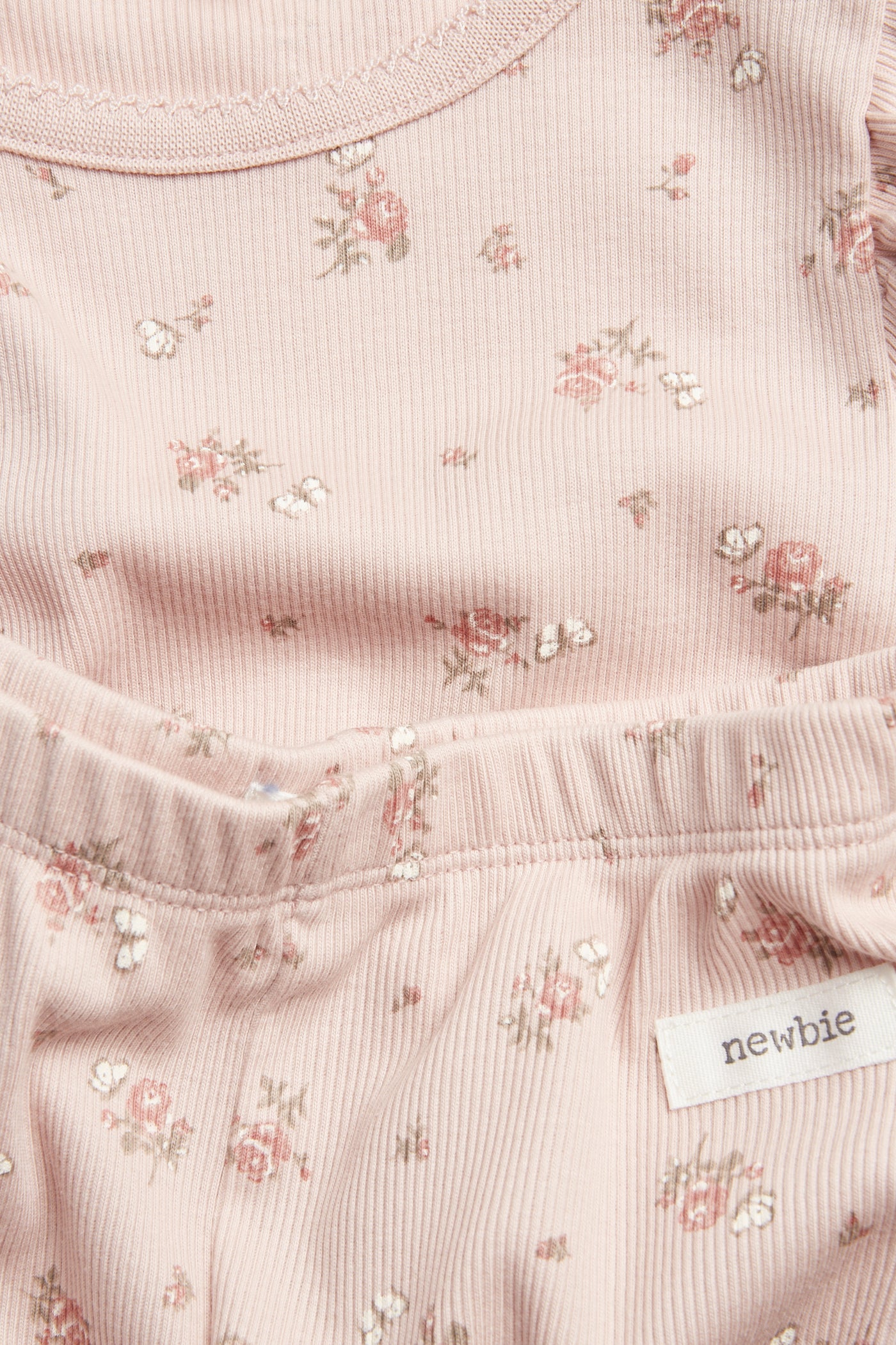 Baby & kids' pink floral pyjamas with butterflies