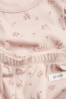 Baby & kids' pink floral pyjamas with butterflies
