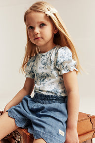 Kids floral short sleeve top