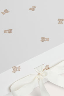 White large gift box with bear print