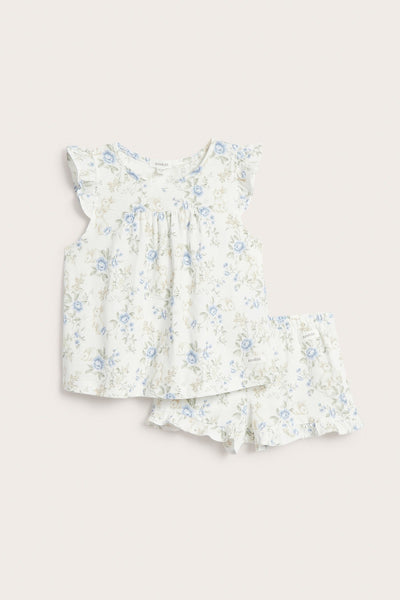 Kids floral pyjamas with frills