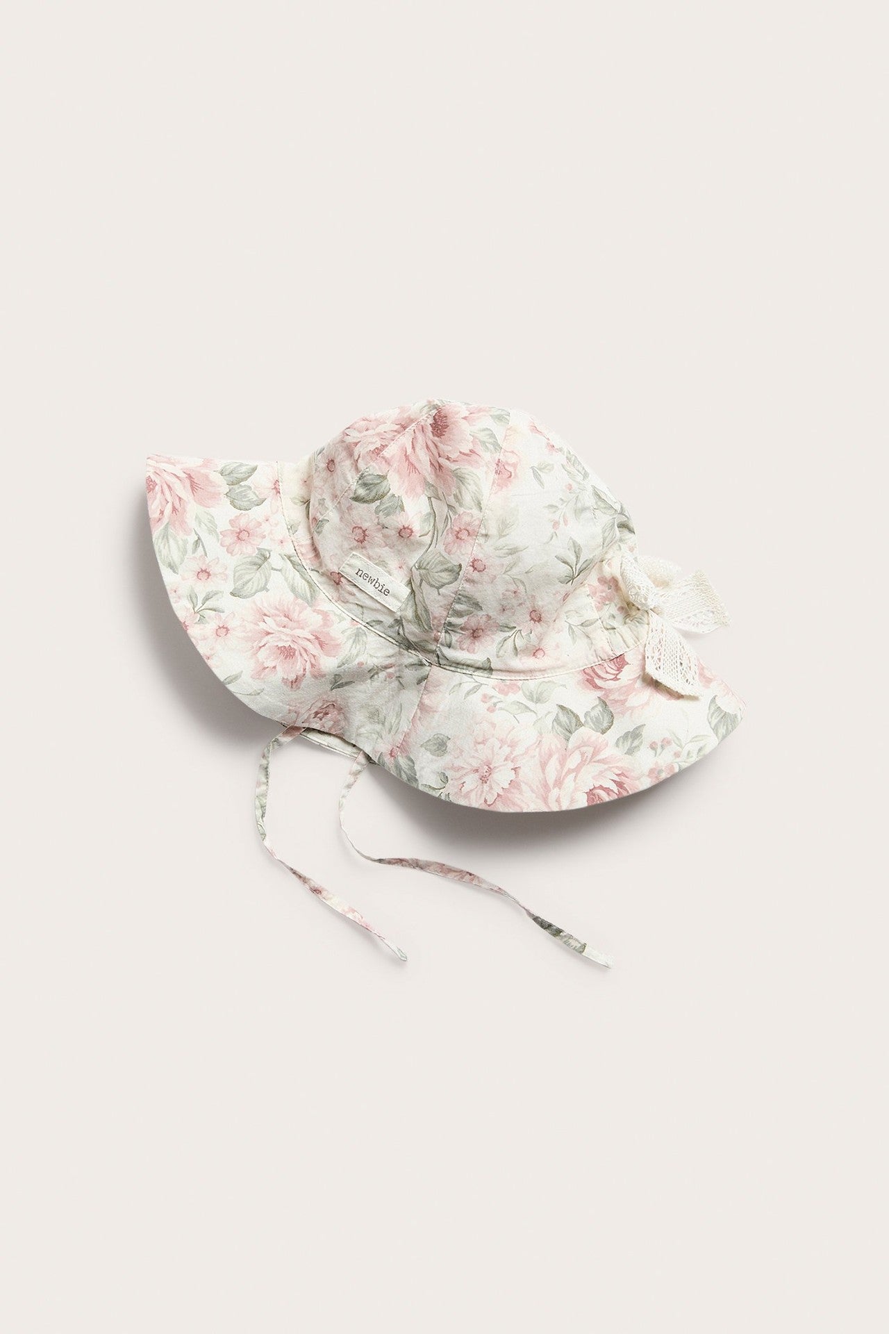 Baby & Kids white floral sun hat with bow