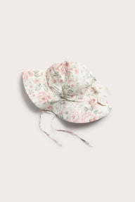 Baby & Kids white floral sun hat with bow